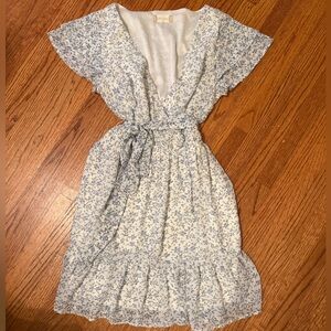 Altar’d State dress, white and blue, XS